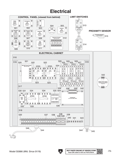 Parts for G0886 12