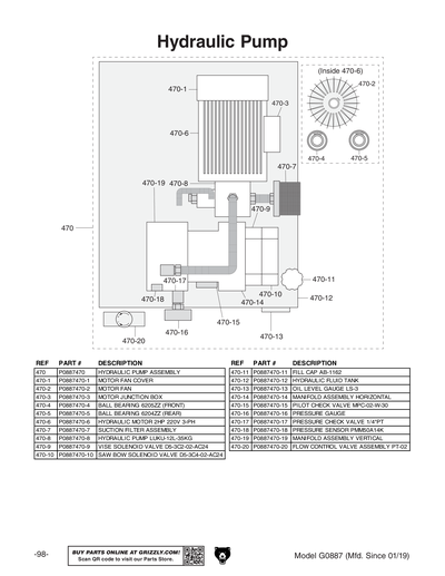 Part Diagram for G0887