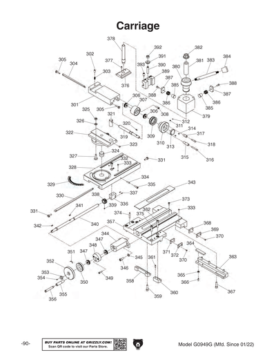 Part Diagram for G0949G