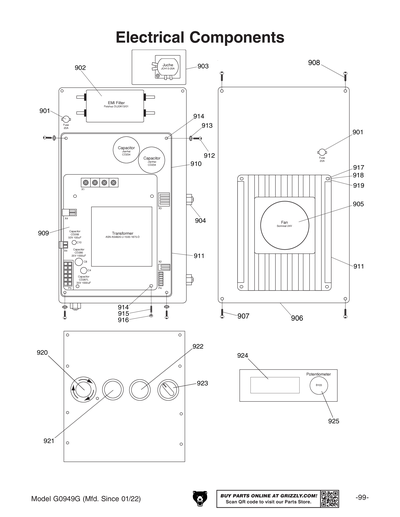 Part Diagram for G0949G