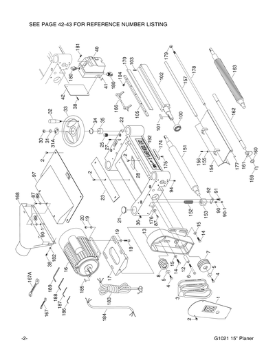Parts for G1021 15