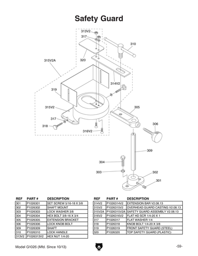 Part Diagram for G1026