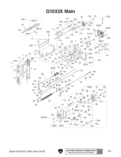 Part Diagram for G1033