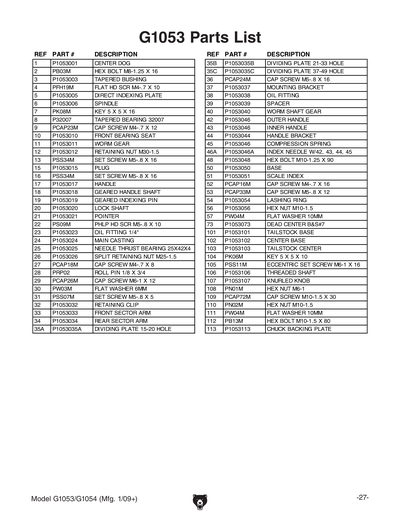 Part Diagram for G1053