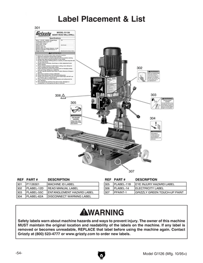 Part Diagram for G1126
