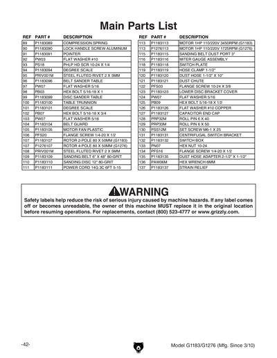 Part Diagram for G1276