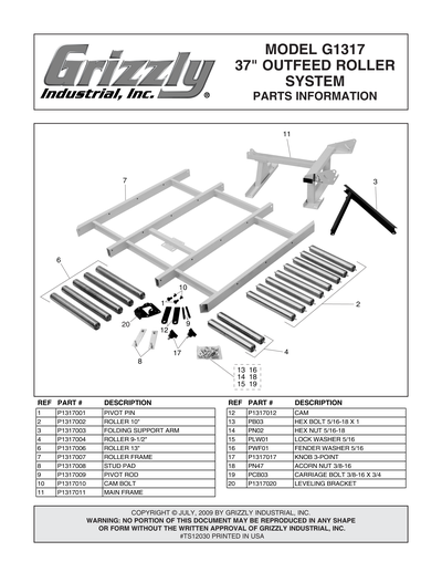 Part Diagram for G1317