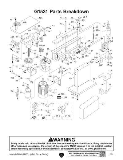 Part Diagram for G1531