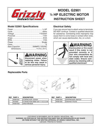 Part Diagram for G2901