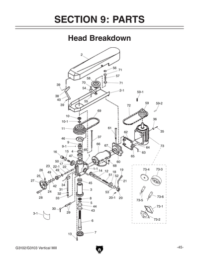 Part Diagram for G3103