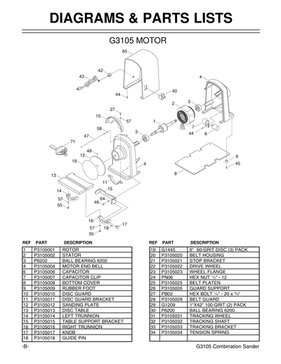 Part Diagram for G3105