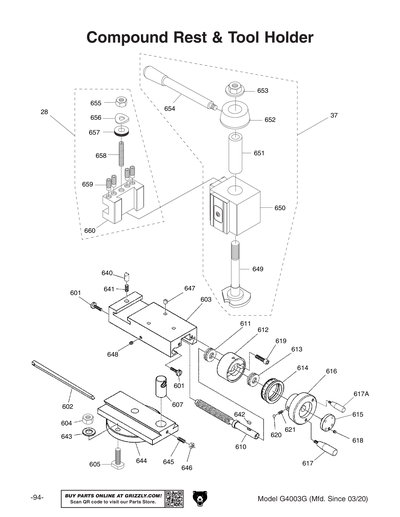 Part Diagram for G4003G