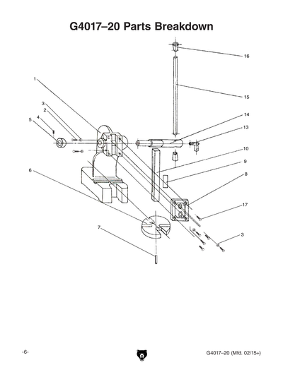Part Diagram for G4020