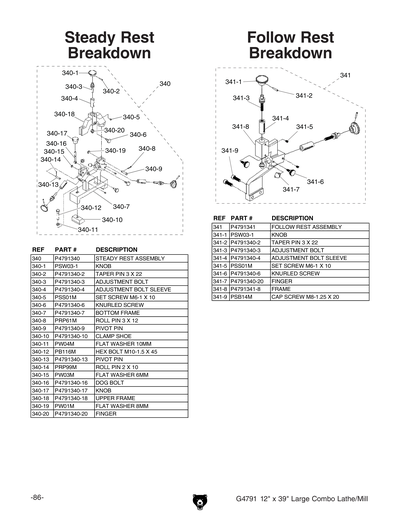 Part Diagram for G4791