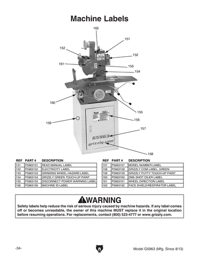 Part Diagram for G5963