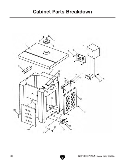 Part Diagram for G7215Z