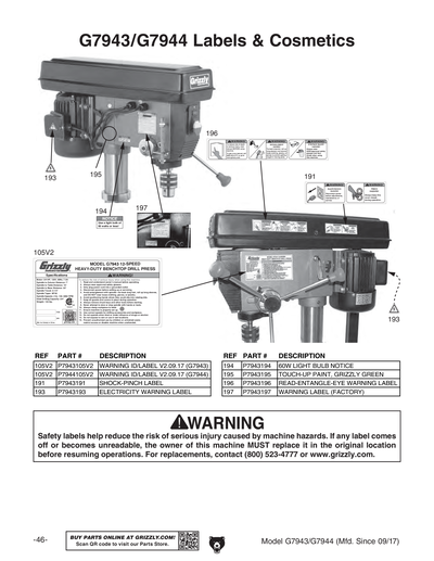Part Diagram for G7943