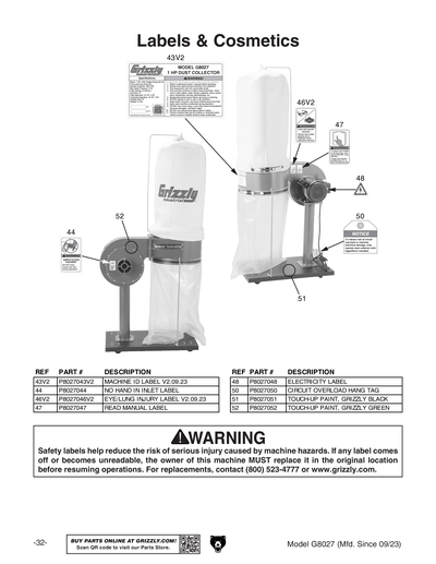 Part Diagram for G8027