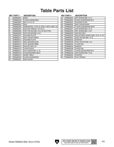 Part Diagram for G8689Z