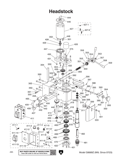 Parts for G8689Z 4