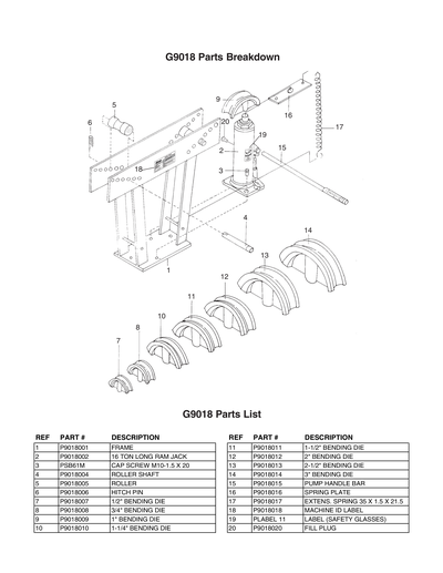 Part Diagram for G9017