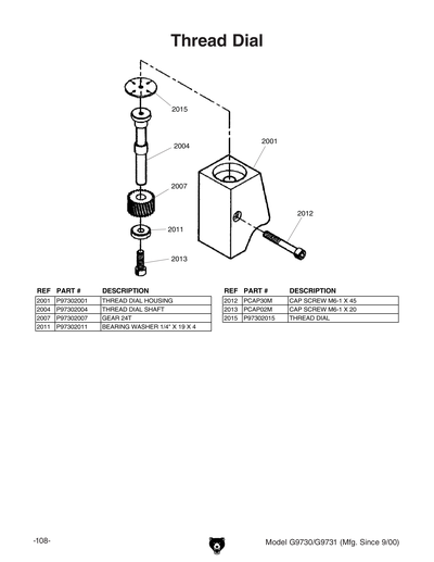 Part Diagram for G9730