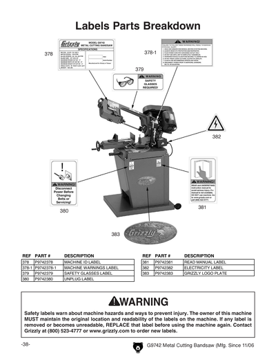 Part Diagram for G9742