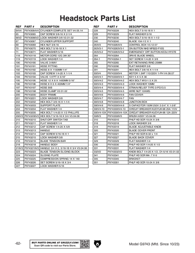 Part Diagram for G9743