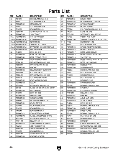 Part Diagram for G9744Z