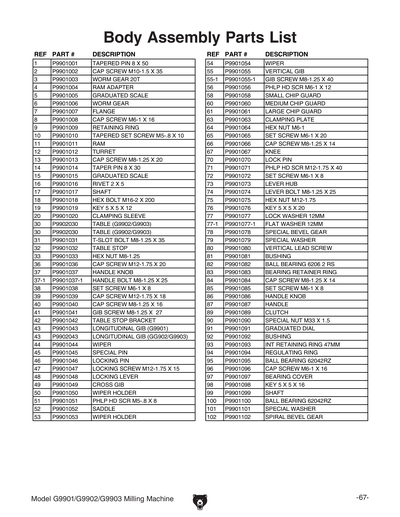 Part Diagram for G9902