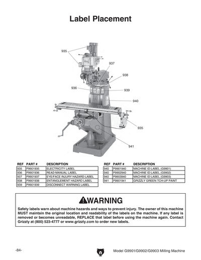 Part Diagram for G9902