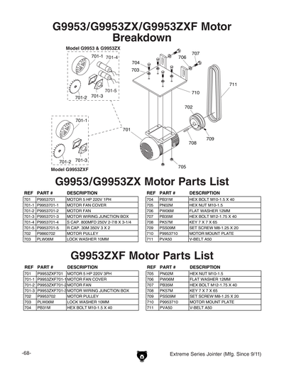 Part Diagram for G9953