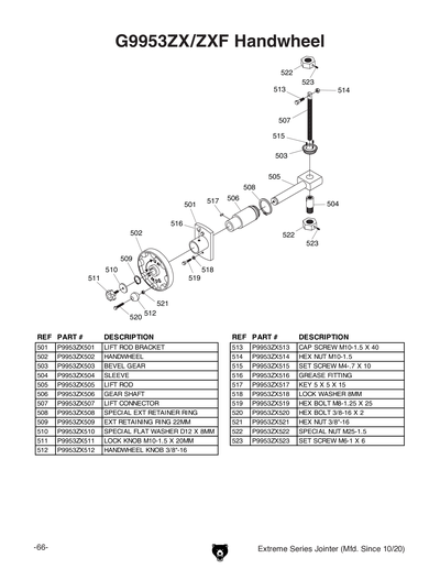Part Diagram for G9953ZXF