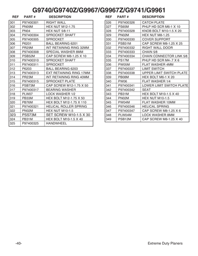 Part Diagram for G9967