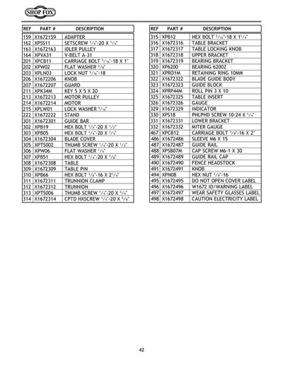 Part Diagram for G9970
