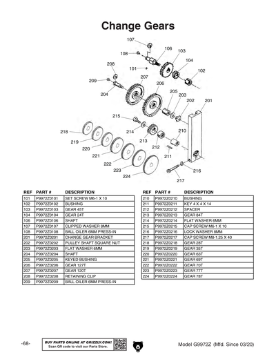 Part Diagram for G9972Z