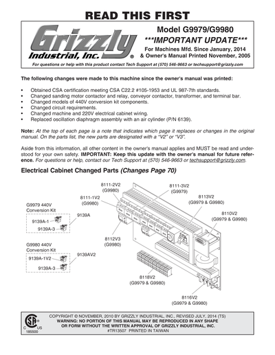 Parts for G9979 43