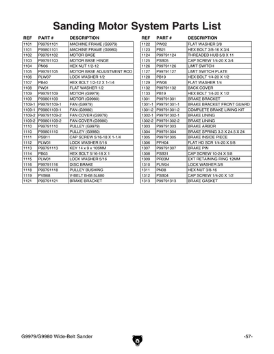 Part Diagram for G9979