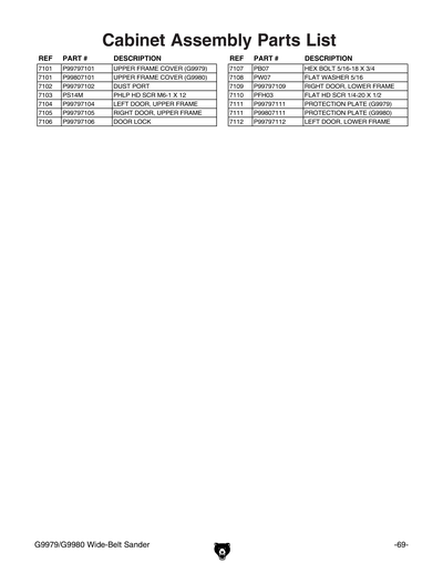 Part Diagram for G9979