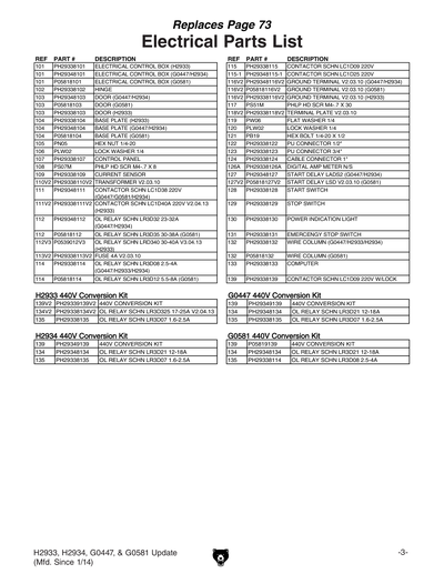 Part Diagram for H2933