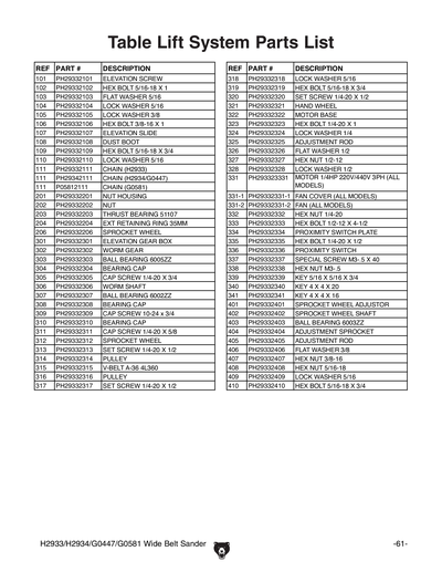 Part Diagram for H2934