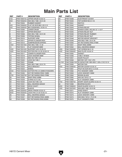 Part Diagram for H8172