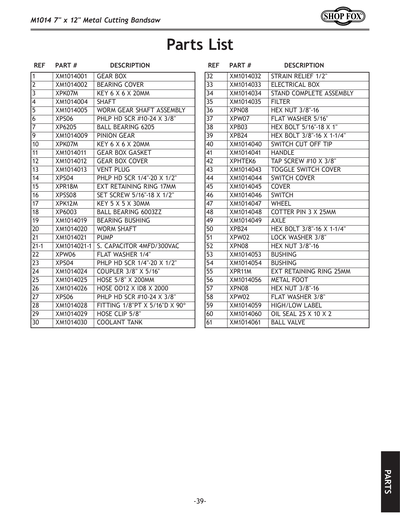 Part Diagram for M1014