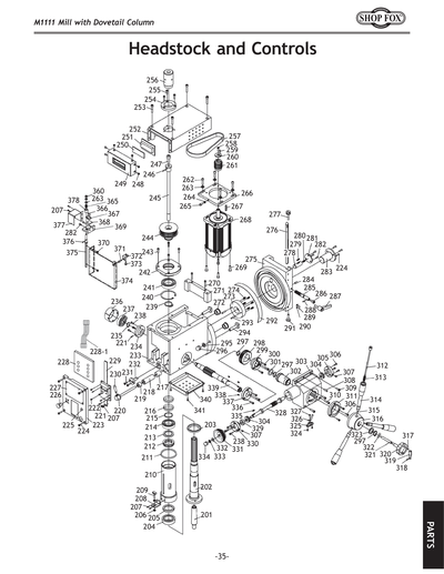 Parts for M1111 6