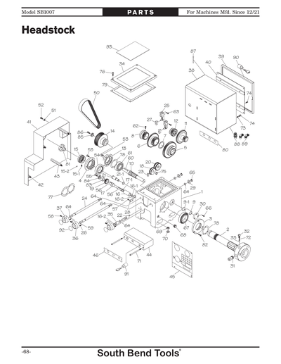 Part Diagram for SB1007