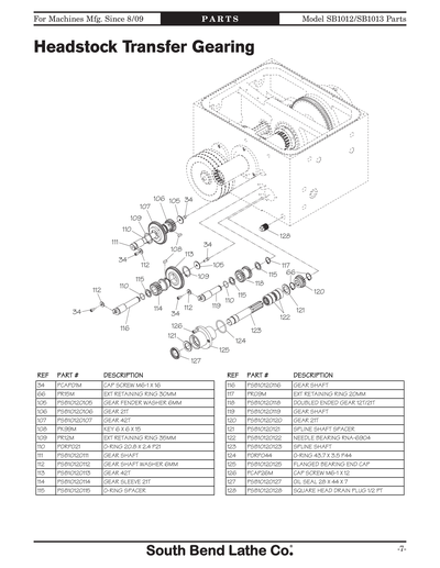 Part Diagram for SB1013F