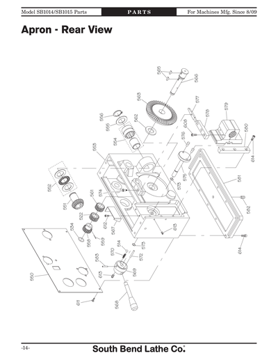 Part Diagram for SB1014