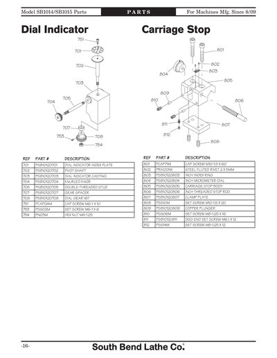 Part Diagram for SB1014