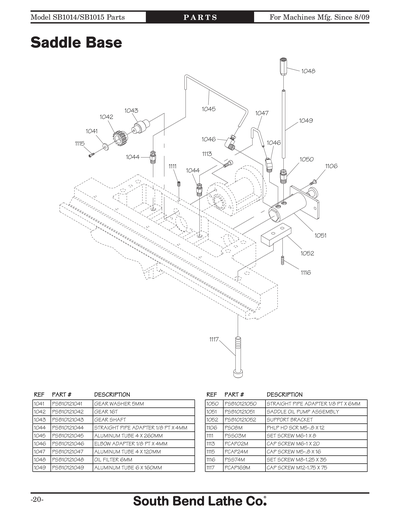 Part Diagram for SB1015