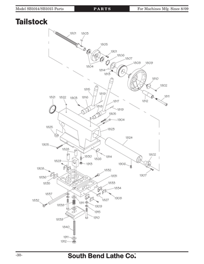 Part Diagram for SB1015F